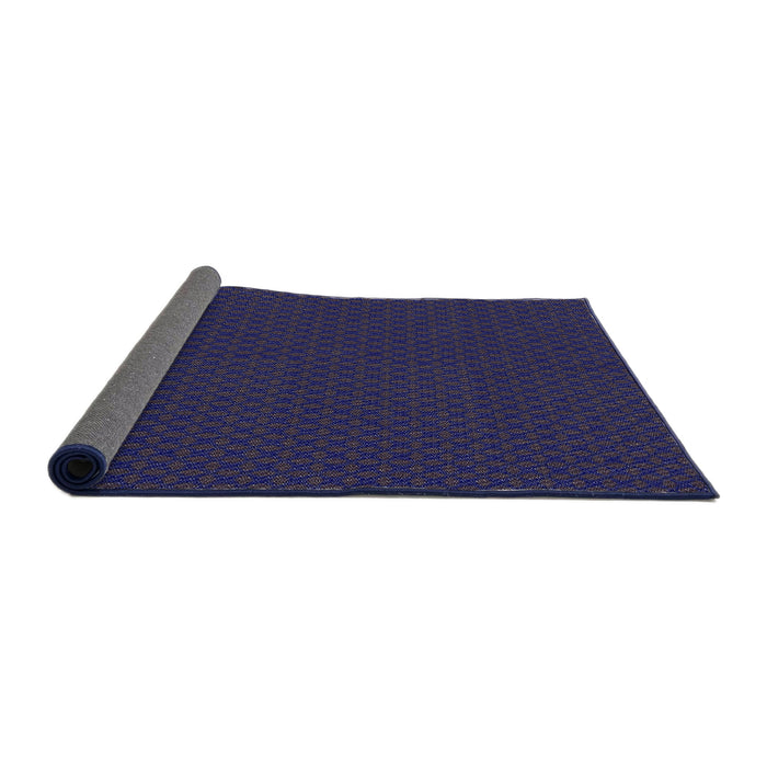 Thickness of Patterned Deep Purple Novelty Rug, pat3054