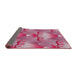 Thickness of Patterned Pink Novelty Rug, pat3092