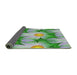 Thickness of Patterned Forest Green Novelty Rug, pat3102