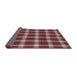 Thickness of Patterned Saffron Red Novelty Rug, pat3140