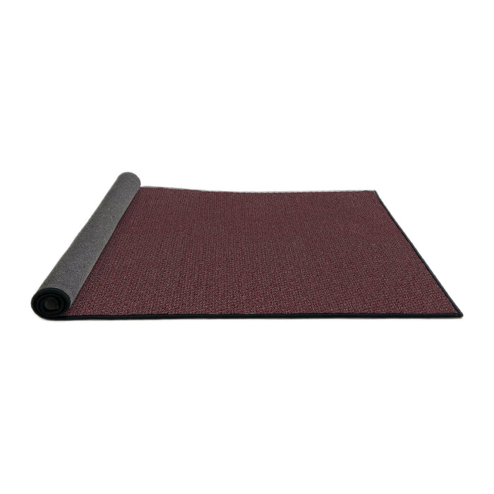 Thickness of Patterned Raspberry Purple Novelty Rug, pat3144