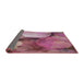 Thickness of Patterned Pink Novelty Rug, pat3146