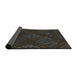 Thickness of Patterned Mid Gray Novelty Rug, pat3166