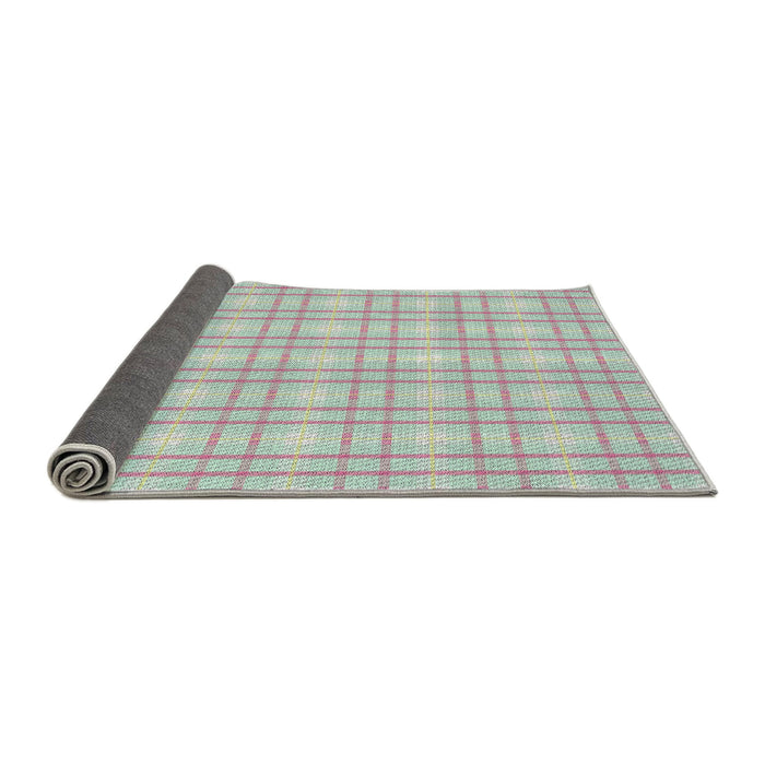 Thickness of Patterned Light Rose Green Novelty Rug, pat3228