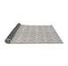 Thickness of Patterned Platinum Gray Novelty Rug, pat3240