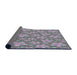 Thickness of Patterned Purple Novelty Rug, pat3244