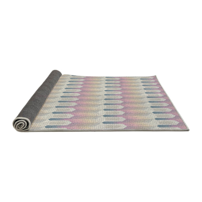 Thickness of Patterned Pink Novelty Rug, pat3246