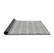 Thickness of Patterned Platinum Gray Novelty Rug, pat3250