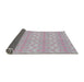 Thickness of Patterned Gray Novelty Rug, pat3258