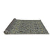 Thickness of Patterned Sage Green Novelty Rug, pat3262