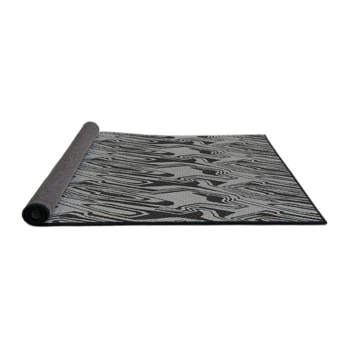 Thickness of Patterned Cloud Gray Novelty Rug, pat3265