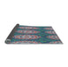 Thickness of Patterned Purple Novelty Rug, pat3268