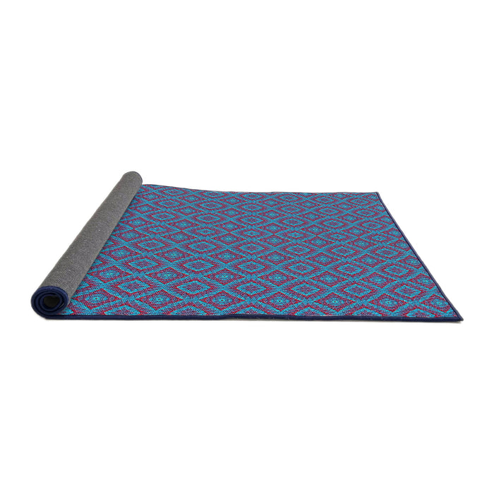 Thickness of Patterned Purple Novelty Rug, pat327
