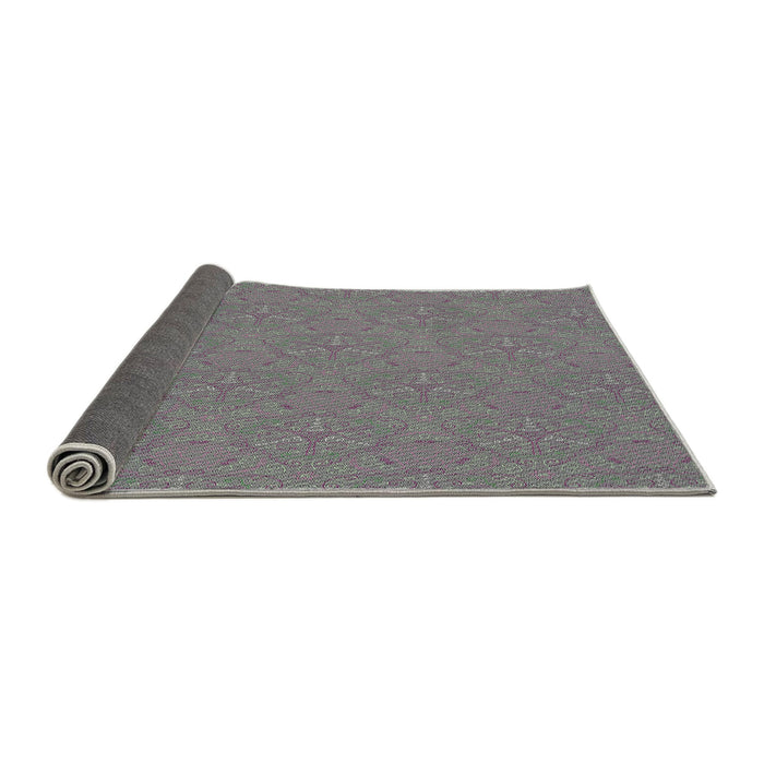 Thickness of Patterned Dark Gray Novelty Rug, pat3271