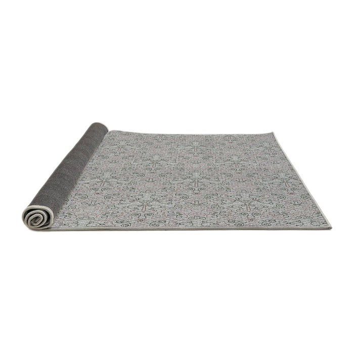 Thickness of Patterned Gray Novelty Rug, pat3274
