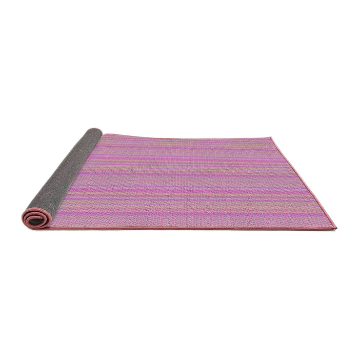Thickness of Patterned Magenta Pink Novelty Rug, pat3290