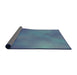 Thickness of Patterned Blue Novelty Rug, pat3291