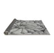 Thickness of Patterned Carbon Gray Novelty Rug, pat3313