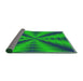 Thickness of Patterned Neon Green Modern Rug, pat3315