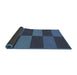 Thickness of Patterned Blue Novelty Rug, pat3321