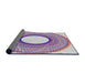 Thickness of Patterned Purple Novelty Rug, pat3342