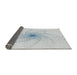 Thickness of Patterned Silver Gray Novelty Rug, pat3358