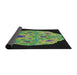 Thickness of Patterned Mid Gray Novelty Rug, pat3360