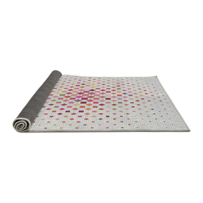 Thickness of Patterned Off-White Novelty Rug, pat3381