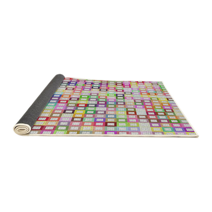 Thickness of Patterned Tulip Pink Modern Rug, pat3391