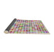 Thickness of Patterned Tulip Pink Modern Rug, pat3391