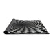 Thickness of Patterned Mid Gray Novelty Rug, pat3402