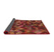 Thickness of Patterned Orange Modern Rug, pat3406