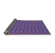 Thickness of Patterned Bright Purple Novelty Rug, pat341