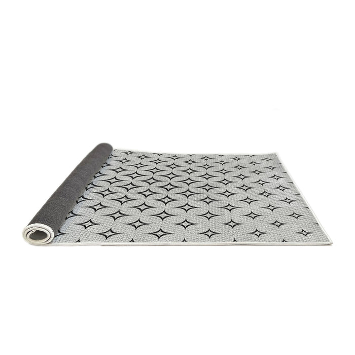 Thickness of Patterned Gray Novelty Rug, pat3453