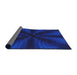 Thickness of Patterned Blue Novelty Rug, pat347