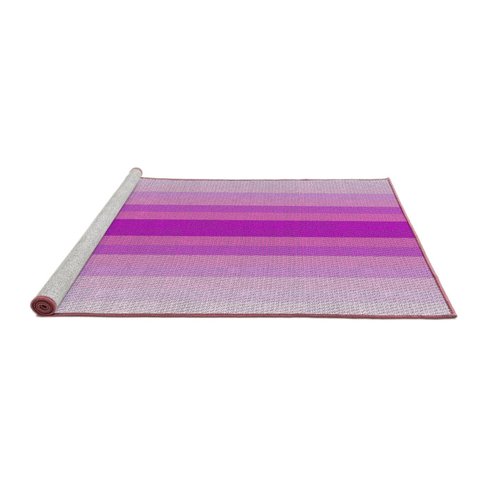 Serging Thickness of Machine Washable Transitional Crimson Purple Rug, wshpat3494