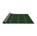 Thickness of Patterned Green Novelty Rug, pat351