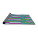 Thickness of Patterned Bright Purple Novelty Rug, pat3538