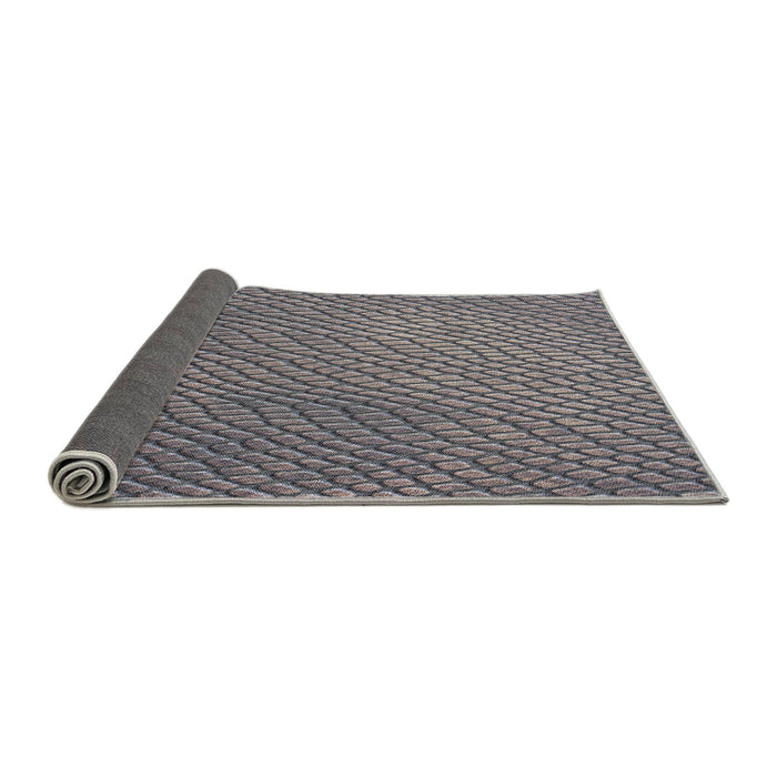Thickness of Patterned Dark Gray Novelty Rug, pat3542