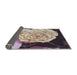 Thickness of Patterned Rose Pink Modern Rug, pat3557