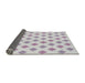 Thickness of Patterned Lavender Purple Novelty Rug, pat3567