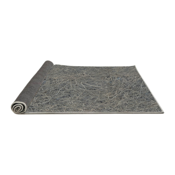 Thickness of Patterned Dark Gray Novelty Rug, pat3585