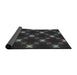 Thickness of Patterned Gray Novelty Rug, pat3600