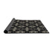 Thickness of Patterned Army Brown Novelty Rug, pat3606