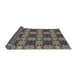 Thickness of Patterned Mocha Brown Novelty Rug, pat3607