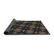 Thickness of Patterned Mid Gray Novelty Rug, pat3628