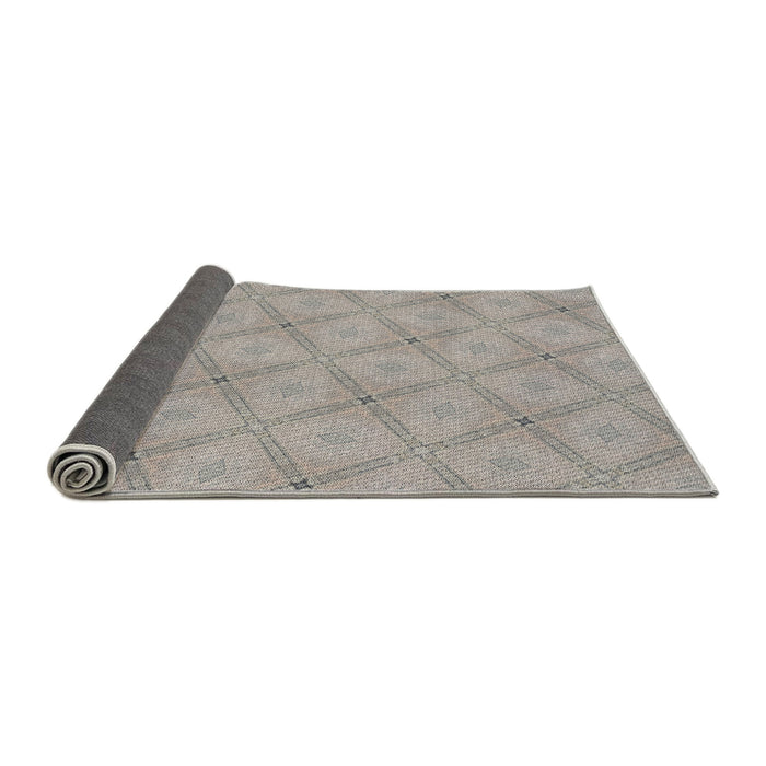 Thickness of Patterned Army Brown Novelty Rug, pat3629