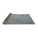 Thickness of Patterned Silver Gray Novelty Rug, pat3630