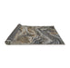 Thickness of Patterned Charcoal Gray Novelty Rug, pat3631