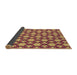 Thickness of Patterned Orange Novelty Rug, pat3640